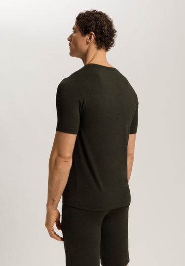 Casuals Soft V-Neck T-Shirt | Earthy Ink Melange 75035-3044